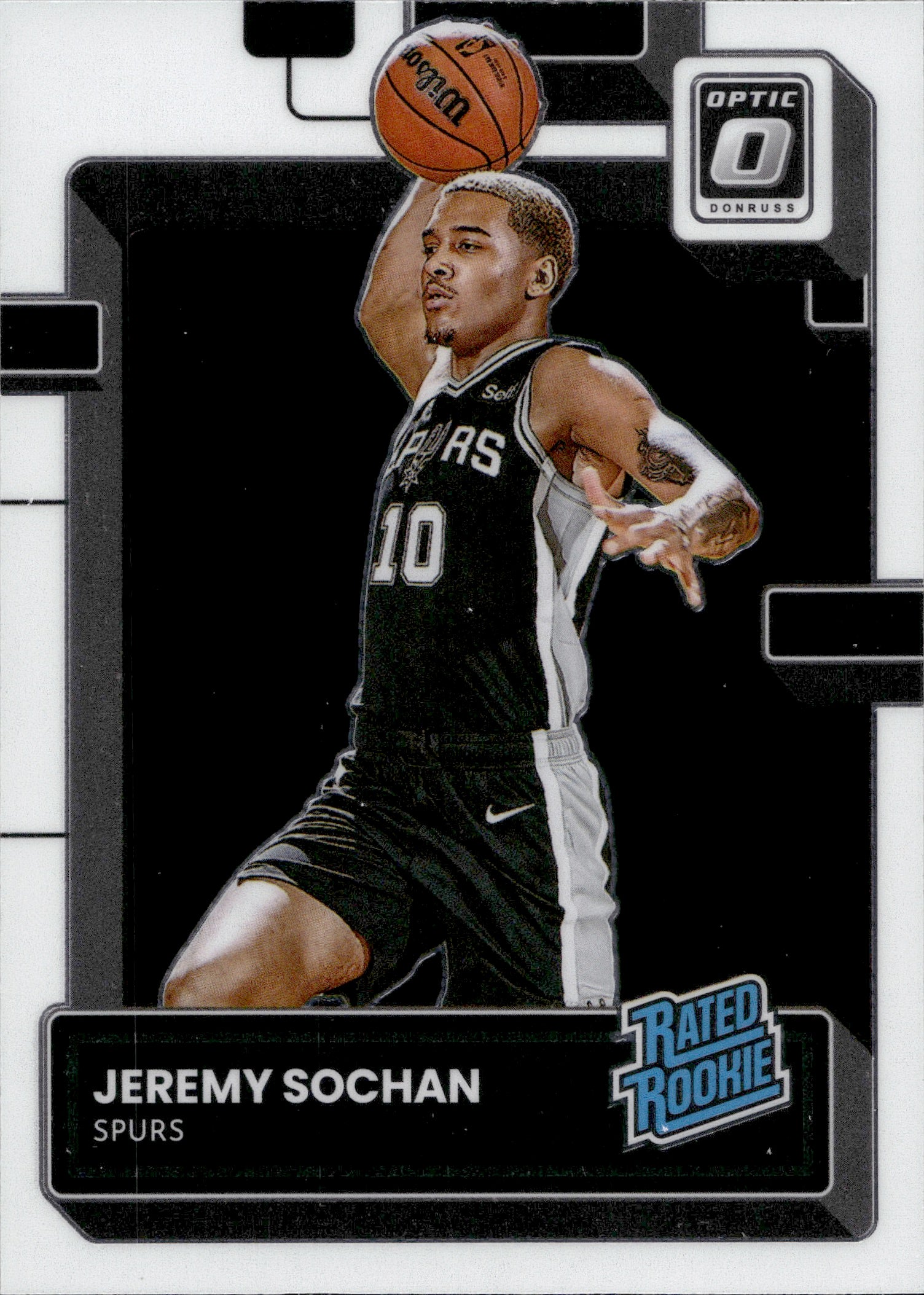 2022-23 Jeremy Sochan Donruss Optic RATED ROOKIE #236 San Antonio Spurs