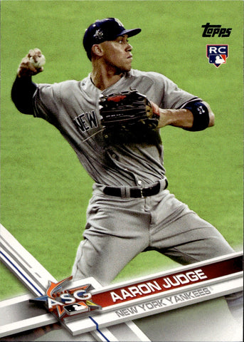 2017 Aaron Judge Topps Update Series ROOKIE RC #US166 New York Yankees 3