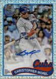 2024 Christopher Morel Topps Series 1 SILVER PACK 1989 DESIGN AUTO 199/199 AUTOGRAPH #T89C-59 Chicago Cubs