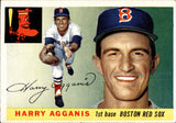 1955 Harry Agganis Topps ROOKIE RC #152 Boston Red Sox BV $120