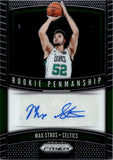 2019-20 Max Strus Panini Prizm ROOKIE PENMANSHIP AUTO AUTOGRAPH RC #RP-MST Boston Celtics