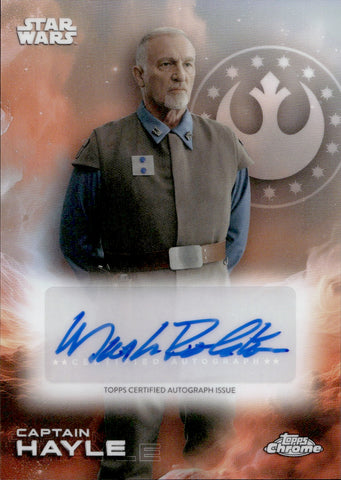 2025 Mark Rolston as Captain Hayle Topps Chrome Star Wars AUTO AUTOGRAPH #A-MR