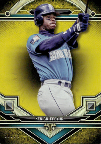 2024 Ken Griffey Jr. Topps Triple Threads CITRINE 60/75 #23 Seattle Mariners HOF