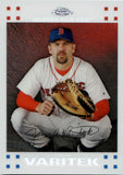 2007 Jason Varitek Topps Chrome WHITE REFRACTOR 464/660 #9 Boston Red Sox