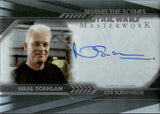 2020 Neal Scanlan Autograph Topps Star Wars Masterwork BEHIND THE SCENES BSA-NC 27/50 RAINBOW FOIL AUTO