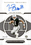 2021 Tim Brown Panini National Treasures GOLD AUTO 25/35 AUTOGRAPH #S-TIB Oakland Raiders