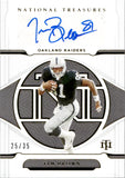 2021 Tim Brown Panini National Treasures GOLD AUTO 25/35 AUTOGRAPH #S-TIB Oakland Raiders