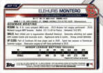 2021 Elehuris Montero Bowman Sapphire Edition ORANGE REFRACTOR 27/75 #BCP-116 St. Louis Cardinals