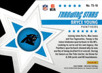 2023 Bryce Young Panini Prestige THROWING STARS DIE CUT ROOKIE RC #TS-16 Carolina Panthers