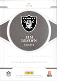 2021 Tim Brown Panini National Treasures GOLD AUTO 25/35 AUTOGRAPH #S-TIB Oakland Raiders