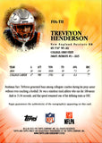 2025 Treveyon Henderson Topps Finest FRESHMAN ROOKIE AUTO AUTOGRAPH RC #FFA-TH New England Patriots