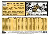 2011 Mickey Mantle Topps FACTORY SET CHROME 1963 REPRINT #200 New York Yankees HOF