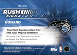 2025-26 Jett Howard Topps RUSH SIGNATURES CART LOAD AUTO 16/25 AUTOGRAPH #RS-JHO Orlando Magic