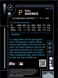 2024 Paul Skenes Bowman AI ROOKIE RC #BAI-15 Pittsburgh Pirates