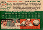 1954 Don Liddle Topps ROOKIE RC #225 New York Giants BV $25