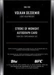 2024 Volkan Dezdemir Topps Midnight DUSK STROKE OF MIDNIGHT AUTO 17/75 #SMA-VDR