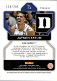 2022 Jayson Tatum Panini Prizm Draft Picks RED PRIZM 108/299 #23 Boston Celtics