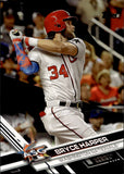 2017 Bryce Harper Topps Update BLACK 52/66 #US141 Washington Nationals