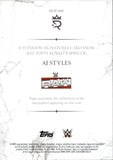 2025 AJ Styles Topps Royalty WWE PURPLE SUPERIOR SIGNATURES AUTO 44/99 AUTOGRAPH #SUP-AJS Friday Night Smackdown