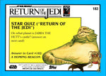 2023 A Concerned Princess Leia Topps Chrome Star Wars Sapphire Edition AQUA 75/75 #183 Return of the Jedi