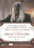 2024 Lord Corlys Velaryon Rittenhouse Game of Thrones House of the Dragon Season One COSTUME RELIC #RC39