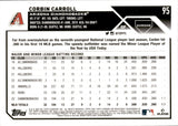 2023 Corbin Carroll Topps Chrome ROOKIE RC #95 Arizona Diamondbacks 20