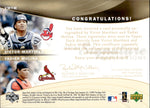 2005 Yadier Molina Victor Martinez Upper Deck Reflections DUAL AUTO AUTOGRAPH #VMYM Cardinals Indians