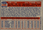 1957 Roy Face Topps #166 Pittsburgh Pirates BV $15