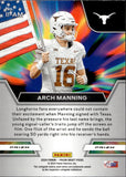 2024 Arch Manning Panini Prizm Draft Picks RATED PROSPECT ROOKIE INSTANT IMPACT RED ICE #II-AM Texas Longhorns