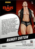 2023 Randy Orton Panini Revolution WWE SUNBURST 39/99 #60 Monday Night Raw