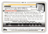 2020 Xavier Edwards Bowman Chrome PROSPECT 1ST BOWMAN YELLOW REFRACTOR 50/75 #BCP-10 San Diego Padres