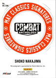 2025 Shoko Nakajima Panini Combat Anthology BLUE MAT CLASSICS SIGNATURES AUTO 37/49 AUTOGRAPH #MC-SNK Joshi Pro