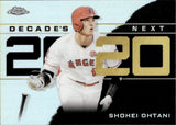 2020 Shohei Ohtani Topps Chrome Baseball Decade's Next #DNC-18 Los Angeles Angels 1