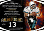 2024 Dan Marino Leaf In the Game Used RAINBOW FOIL A NUMBERS GAME JERSEY 29/50 RELIC #ANG-06 Miami Dolphins HOF