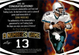 2024 Dan Marino Leaf In the Game Used RAINBOW FOIL A NUMBERS GAME JERSEY 29/50 RELIC #ANG-06 Miami Dolphins HOF