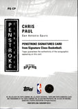 2025-26 Chris Paul Topps Signature Class REFRACTOR PENSTROKE SIGNATURES AUTO AUTOGRAPH #PS-CP San Antonio Spurs 1