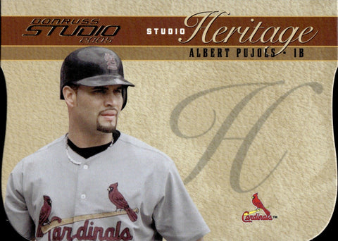 2005 Albert Pujols Donruss Studio HERITAGE GOLD DIE CUT 38/50 #SH-4 St. Louis Cardinals