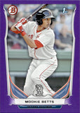 2014 Mookie Betts Bowman 1ST BOWMAN PURPLE #BP109 Boston Red Sox