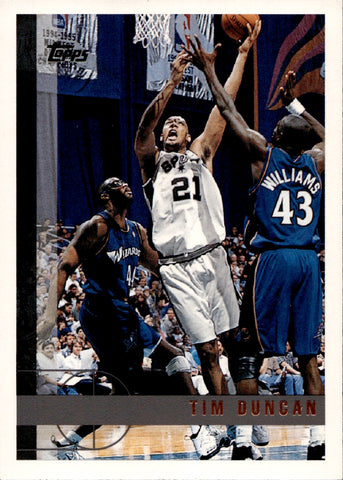 1997-98 Tim Duncan Topps ROOKIE San Antonio Spurs #115 2