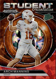 2023 Arch Manning Panini Prizm Draft Picks STUDENT ORIENTATION RED ICE RATED PROSPECT #SO-AM Texas Longhorns