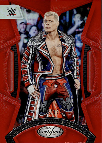 2023 Cody Rhodes Panini Chronicles Certified RED 42/199 #223
