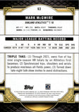 2022 Mark McGwire Topps Triple Threads CITRINE 26/75 #63 Oakland A's