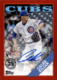 2023 Christopher Morel Topps Series 1 ROOKIE RED BORDER 1988 DESIGN AUTO 09/25 AUTOGRAPH #88BA-CK Chicago Cubs
