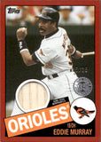 2020 Eddie Murray Topps Series 1 RED 1989 DESIGN BAT 15/25 RELIC #85R-EM Baltimore Orioles HOF
