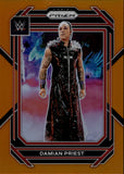 2023 Damian Priest Panini Prizm WWE ORANGE 23/99 #143 Monday Night Raw