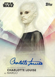 2020 Charlotte Louise as Margo Autograph Topps Star Wars #A-CL WOMEN OF STAR WARS AUTO