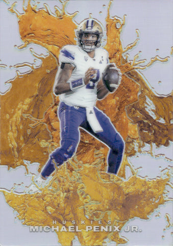 2024 Michael Penix Jr. Panini Black Friday SPLASH OF COLOR ROOKIE 62/99 RC #MP Atlanta Falcons