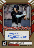 2026 Ivan Luciano Panini Donruss GOLD SIGNATURE SERIES AUTO 03/10 AUTOGRAPH #SS-IL Arizona Diamondbacks