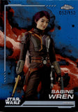 2024 Sabine Wren Topps Chrome SKYWALKER BLUE REFRACTOR 52/150 #3