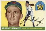 1955 Johnny Schmitz Topps #159 Washington Nationals BV $25